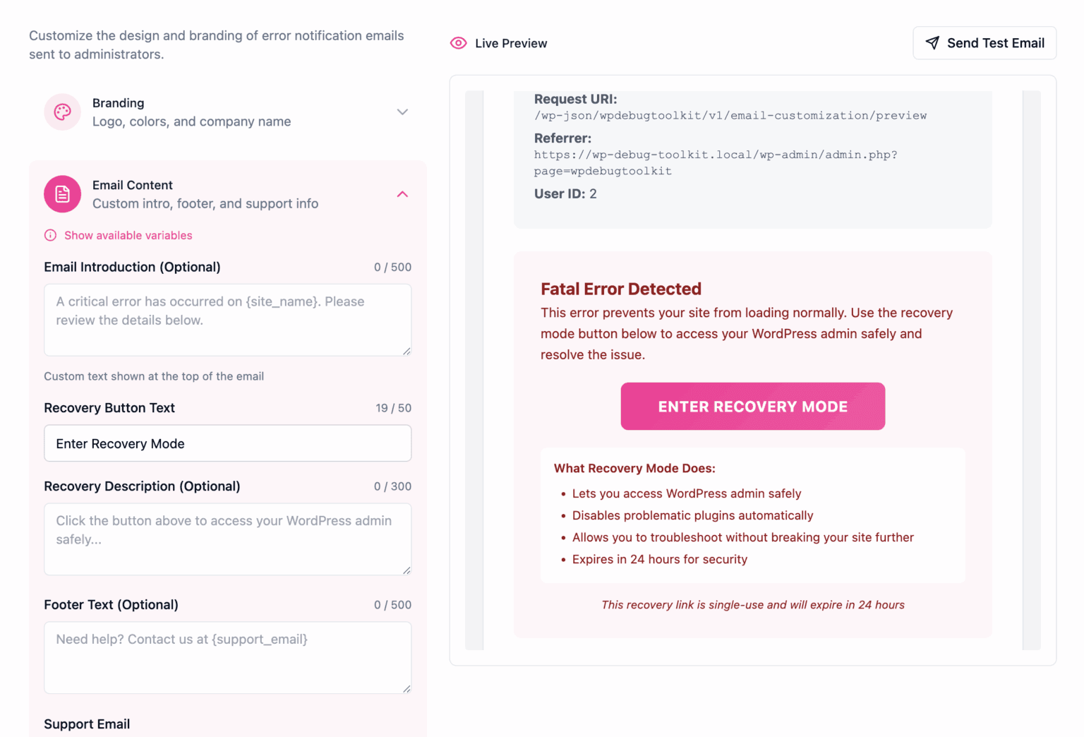 WordPress Site Monitor | WP Debug Toolkit