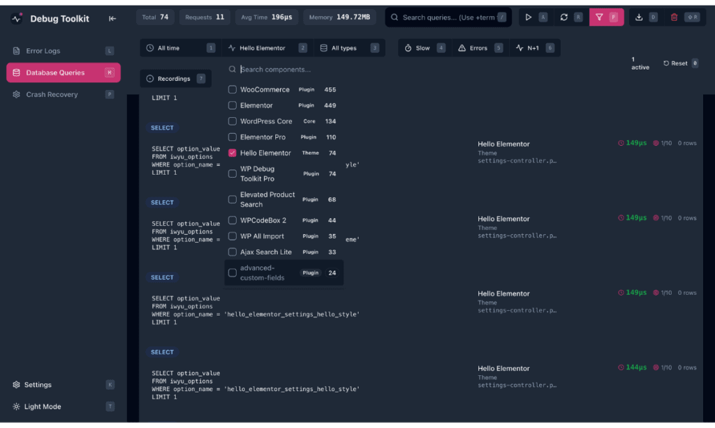 wp-debug-toolkit-queries-component-filter