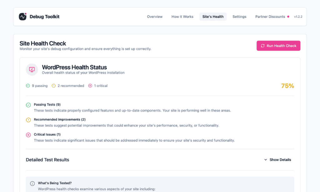 wp-debug-toolkit-site-health-check